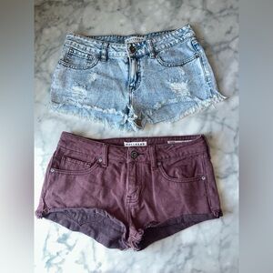 Bullhead bundle Blue and brown  Jean Shorts